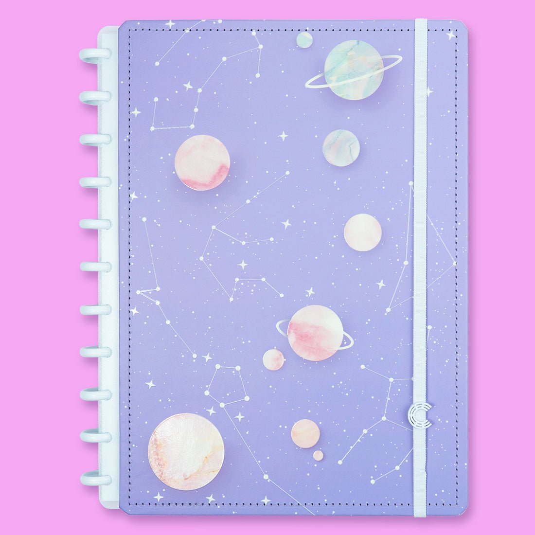 Caderno Inteligente Grande Purple Galaxy ed. especial Gocase - Papelaria Encantada