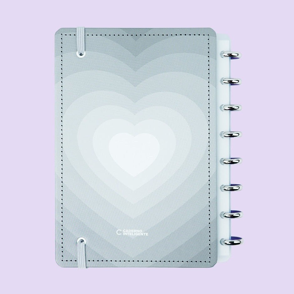 Caderno Inteligente Grey Love A5 - Papelaria Encantada