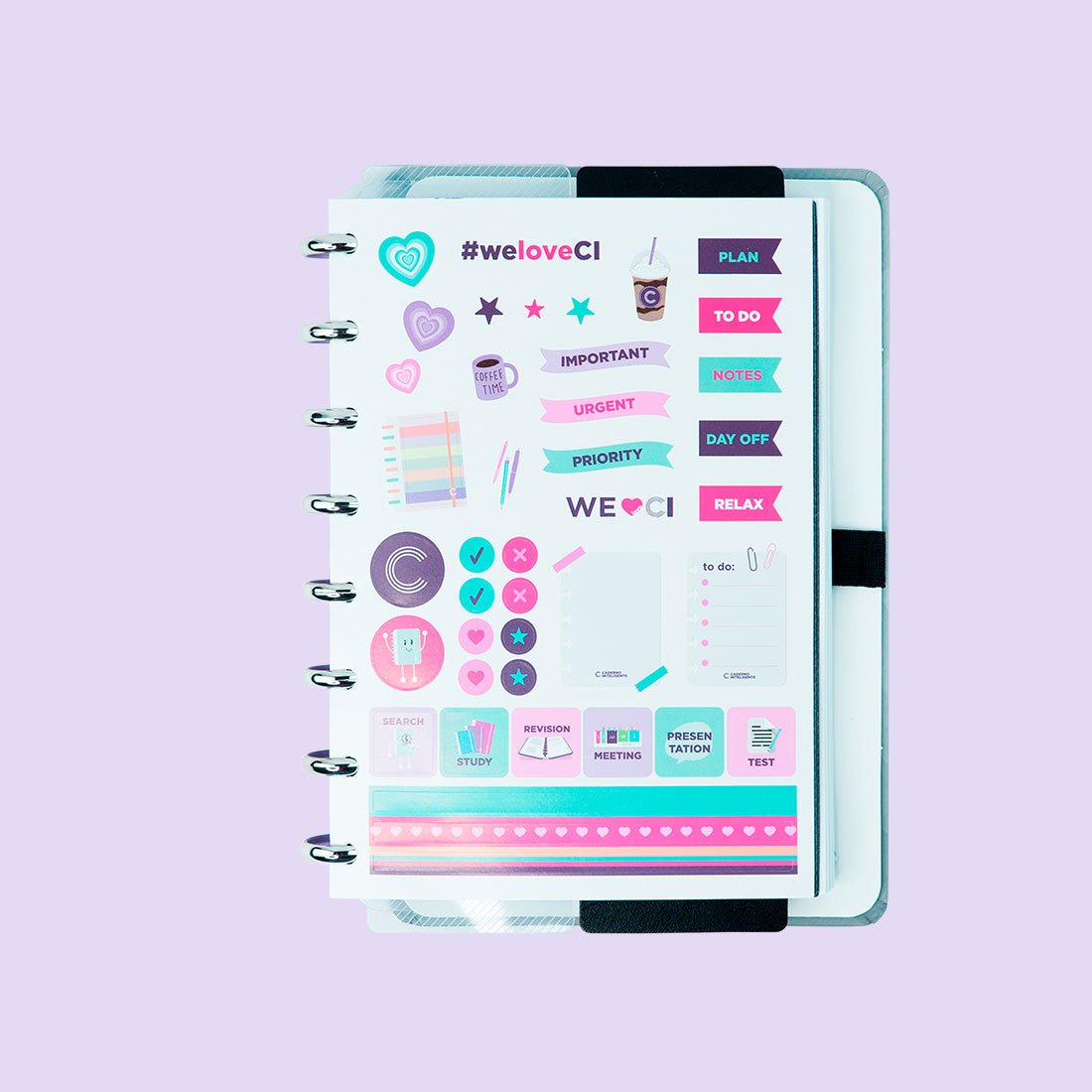 Caderno Inteligente Grey Love A5 - Papelaria Encantada