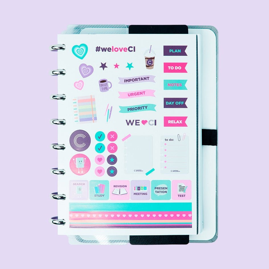 Caderno Inteligente Grey Love A5 - Papelaria Encantada