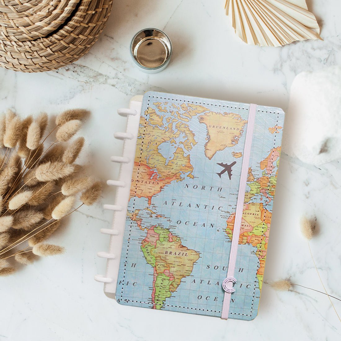 Caderno Inteligente Mapa Mundi A5 ed. especial Gocase - Papelaria Encantada