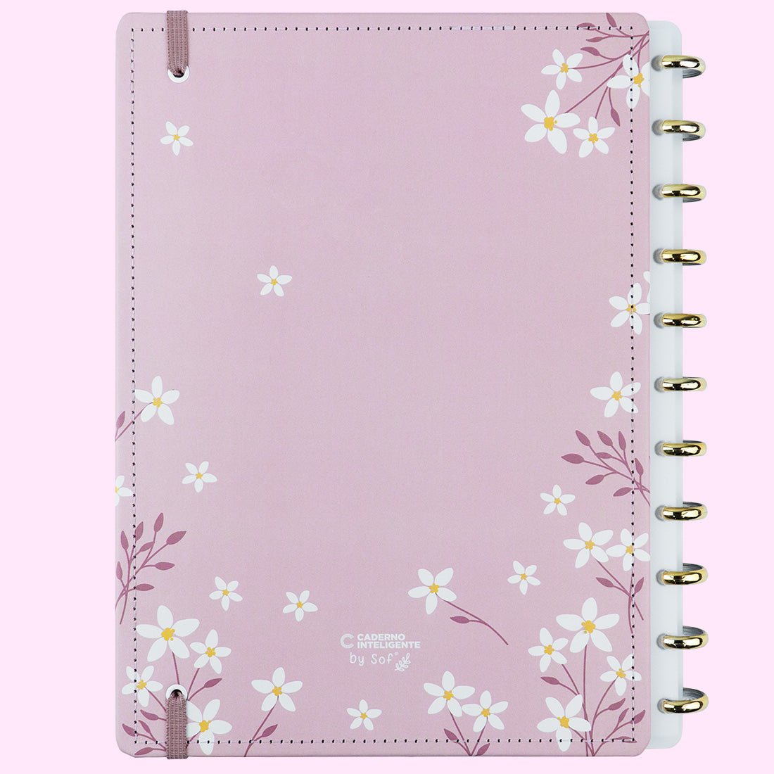 Caderno Inteligente Pink Blossom by Sof Martins Grande - Papelaria Encantada