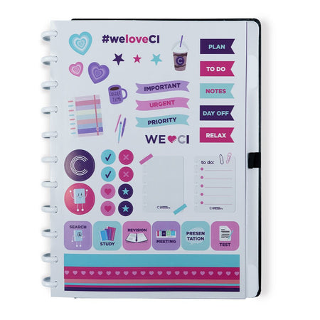 Caderno Inteligente Premier Black Grande - Papelaria Encantada