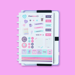 Caderno Inteligente Purple Galaxy ed. especial Gocase A5 - Papelaria Encantada