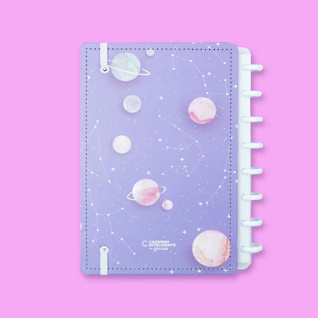Caderno Inteligente Purple Galaxy ed. especial Gocase A5 - Papelaria Encantada