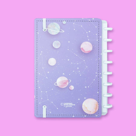 Caderno Inteligente Purple Galaxy ed. especial Gocase A5 - Papelaria Encantada