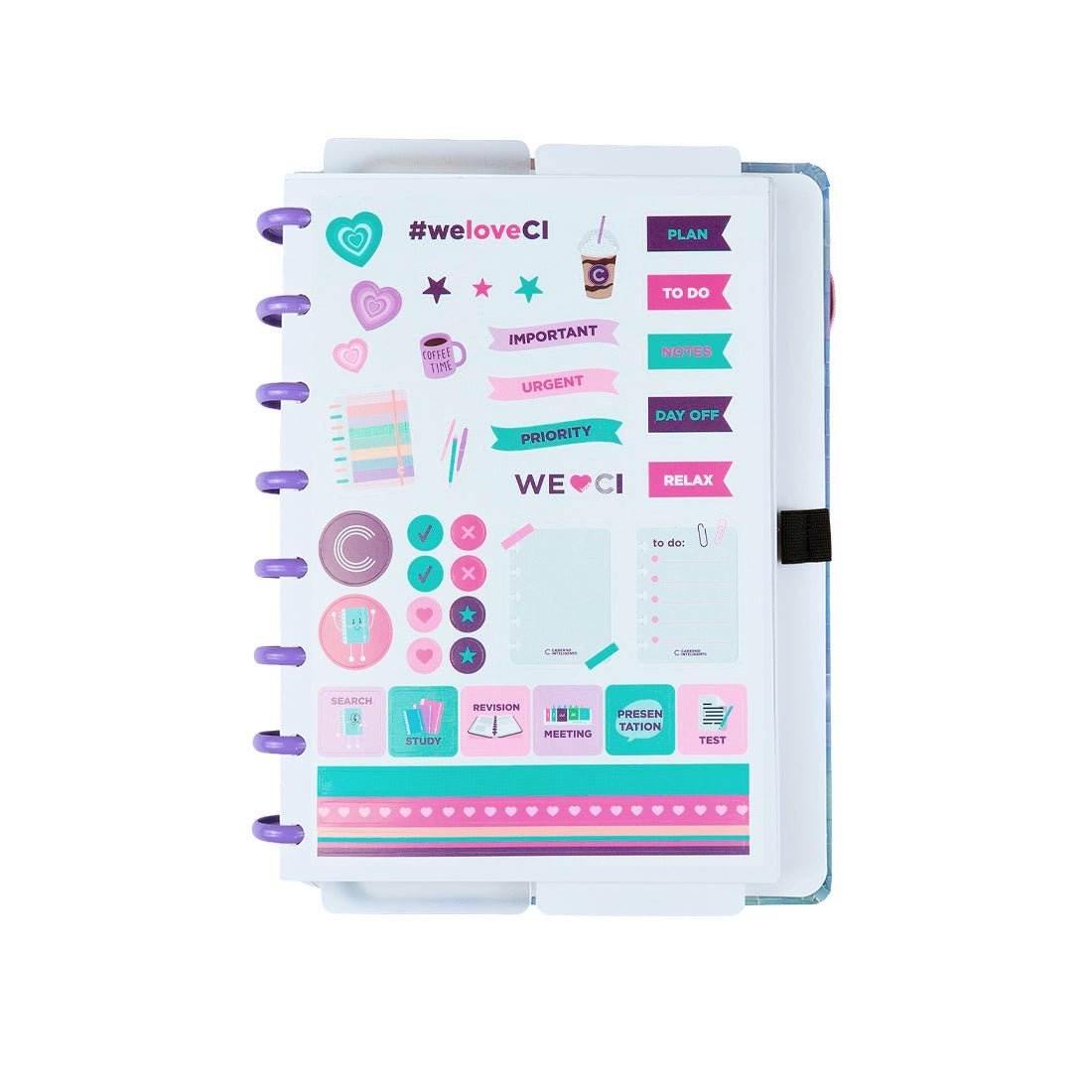 Caderno inteligente Sparkle A5 - Papelaria Encantada