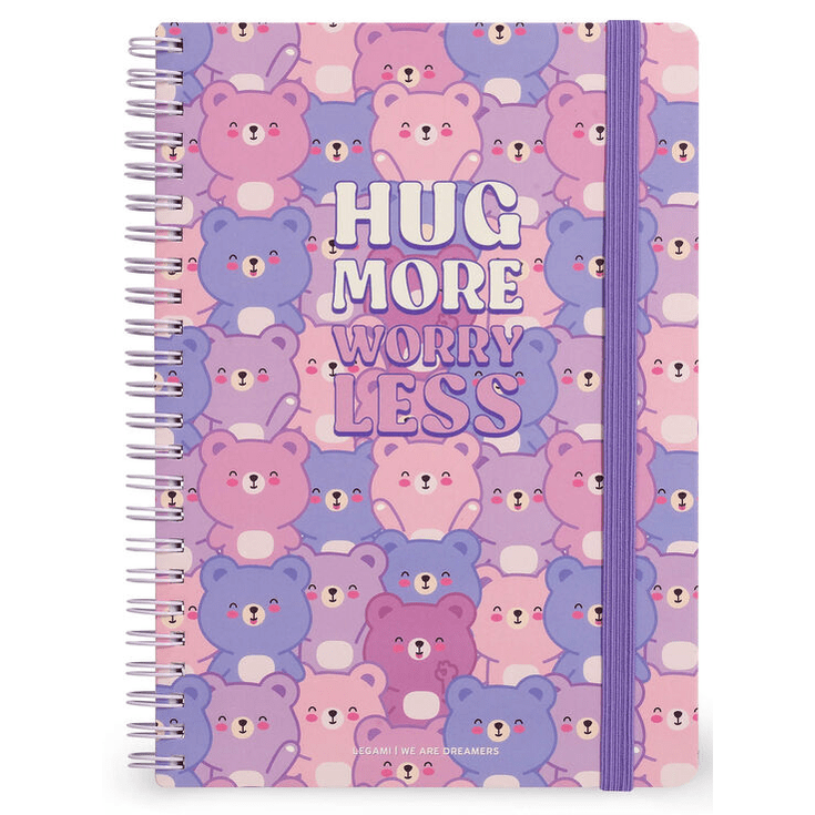 Caderno Legami A5 Espiral linhas - Teddy Bear - Papelaria Encantada