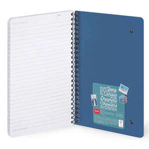Caderno Legami A5 Espiral linhas - Travel Stickers - Papelaria Encantada