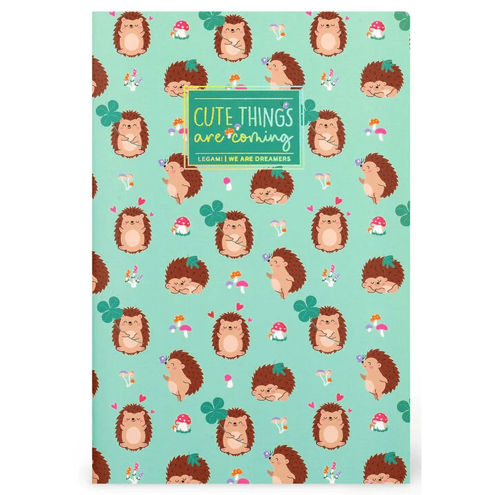 Caderno Legami A5 Liso - Hedgehog - Papelaria Encantada