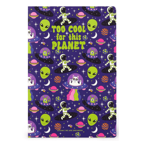 Caderno Legami A5 Liso - Space - Papelaria Encantada