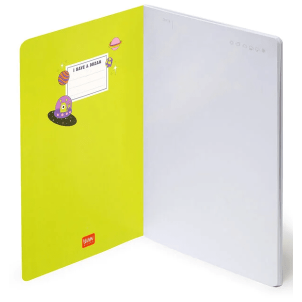 Caderno Legami A5 Liso - Space - Papelaria Encantada