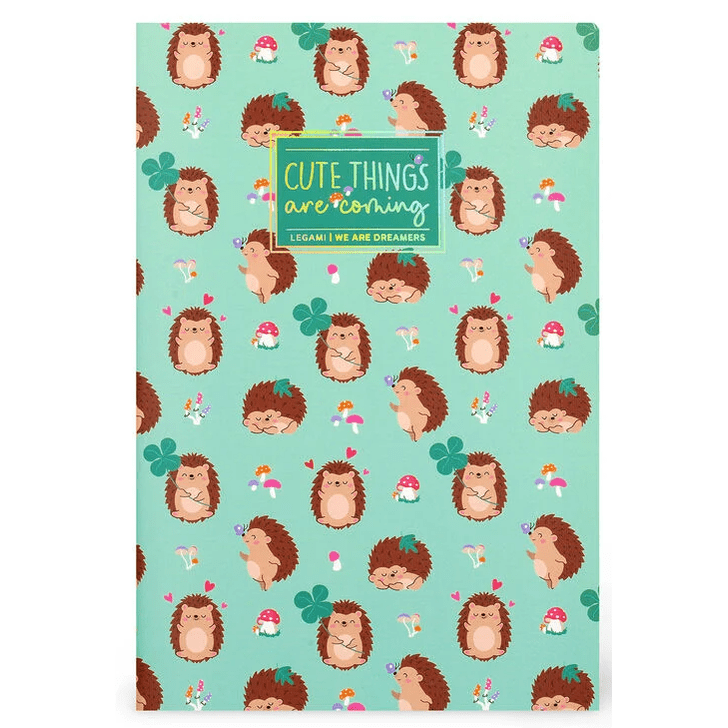 Caderno legami A5 Pautado - Hedgehog - Papelaria Encantada