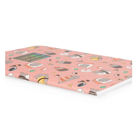 Caderno legami A5 Pautado - Sushi cat - Papelaria Encantada