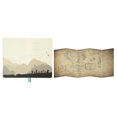 Caderno Moleskine O Senhor dos Anéis – Grande, Pautado, Capa Dura - Papelaria Encantada