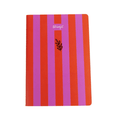 Caderno Mr.wonderful Pautado A5 Riscas Rosa e Vermelho - Papelaria Encantada