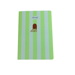 Caderno Mr.wonderful Pautado A5 Riscas Verde e Azul - Papelaria Encantada