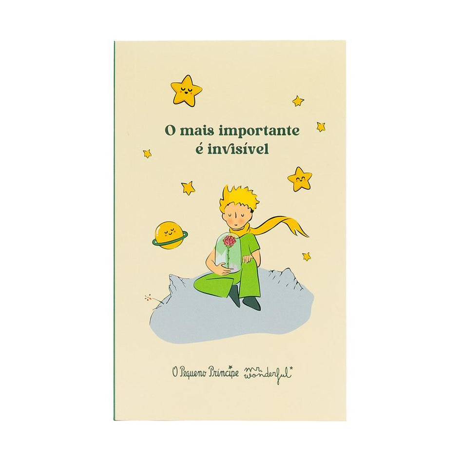 Caderno O Principezinho - O mais importante é invisível Mr. Wonderful - Papelaria Encantada