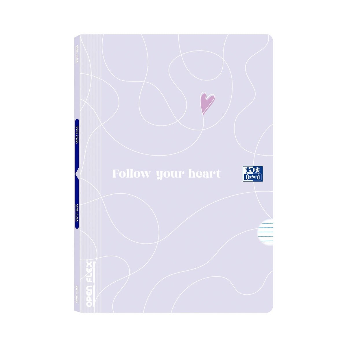 Caderno Oxford OpenFlex Cute "Follow Your Heart" Pautado - Papelaria Encantada