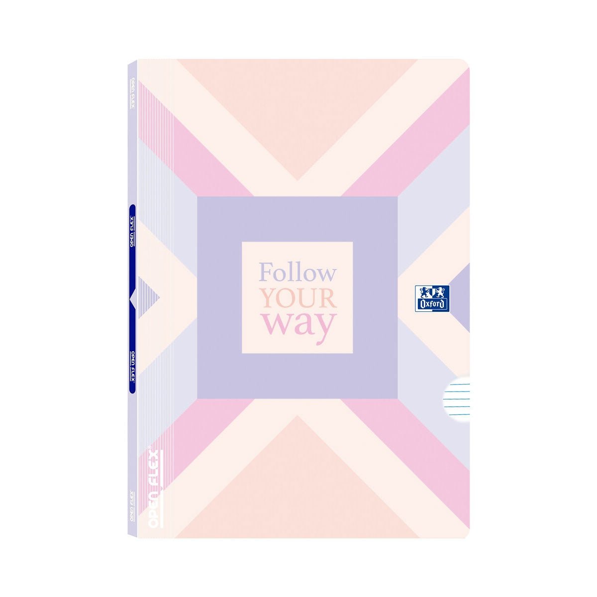 Caderno Oxford OpenFlex Cute "follow your way" Pautado - Papelaria Encantada