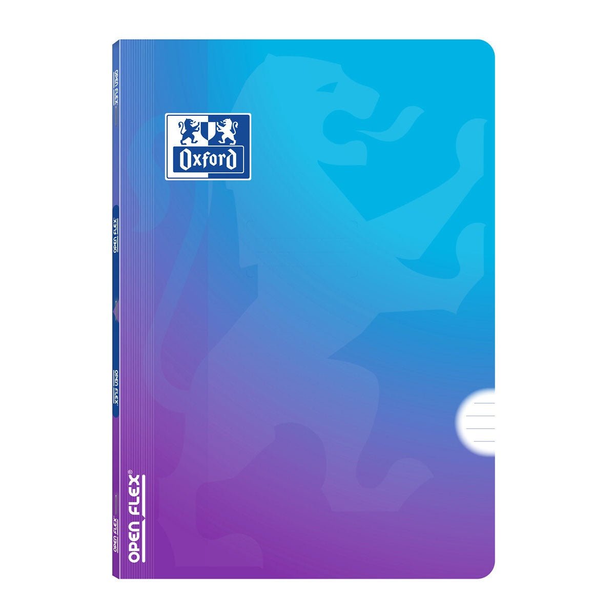 Caderno Oxford OpenFlex Gradient Azul Pautado - Papelaria Encantada