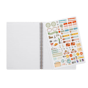 Caderno pautado com espiral A4 Travel Legami - Papelaria Encantada