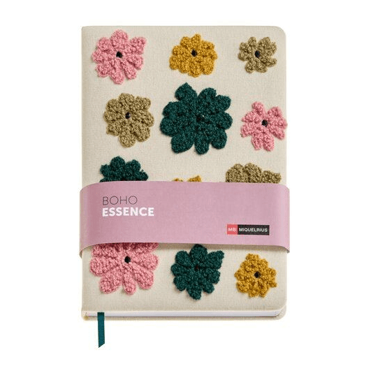 Caderno Pautado Horizontal Miquelrius A5 Toalla Boho Essence - Papelaria Encantada