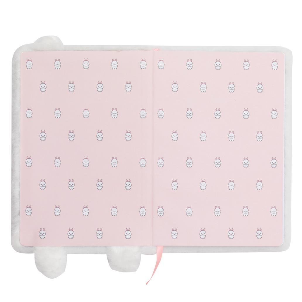 Caderno peluche A5 - Coelho - Mr Wonderful - Papelaria Encantada
