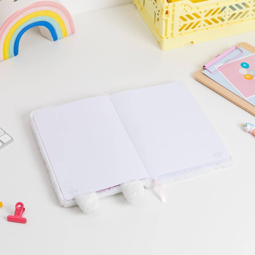 Caderno peluche A5 - Coelho - Mr Wonderful - Papelaria Encantada