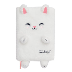 Caderno peluche A5 - Coelho - Mr Wonderful - Papelaria Encantada