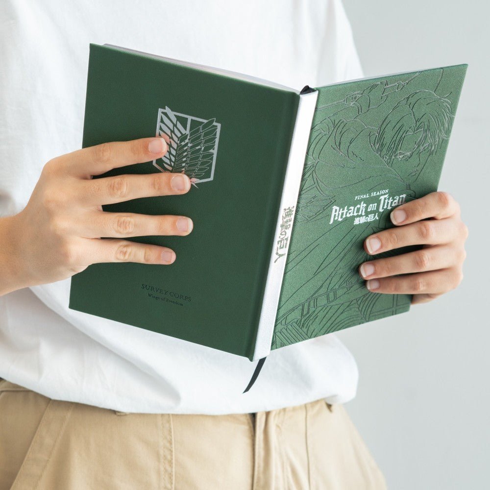 Caderno Premium A5 Attack on Titan – Organização com Espírito de Batalha ⚔️ - Papelaria Encantada