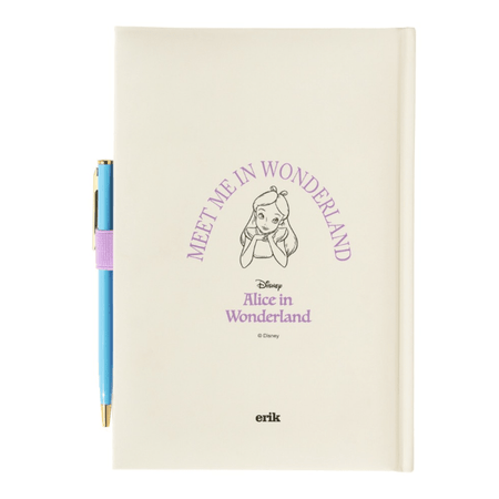 Caderno Premium A5 com esferográfica Disney Alice no pais das maravilhas - Papelaria Encantada