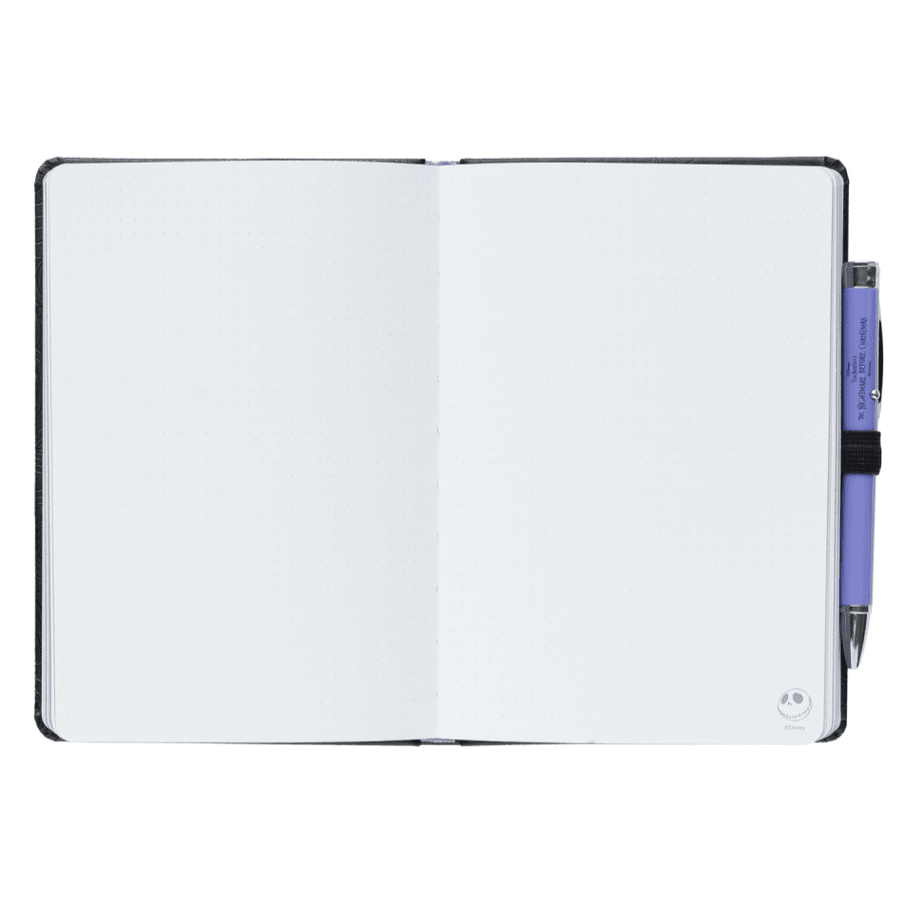 CADERNO PREMIUM A5 COM ESFEROGRÁFICA PROJECTORA O ESTRANHO MUNDO DE JACK - Papelaria Encantada