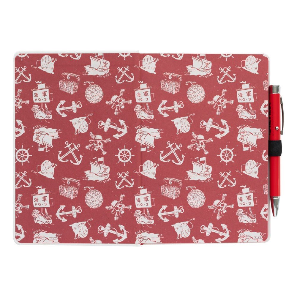 Caderno premium A5 com esferográfica projectora One Piece - Papelaria Encantada