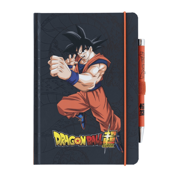Caderno Premium A5 com Esferográfica Projetora Dragon Ball Super Goku - Papelaria Encantada