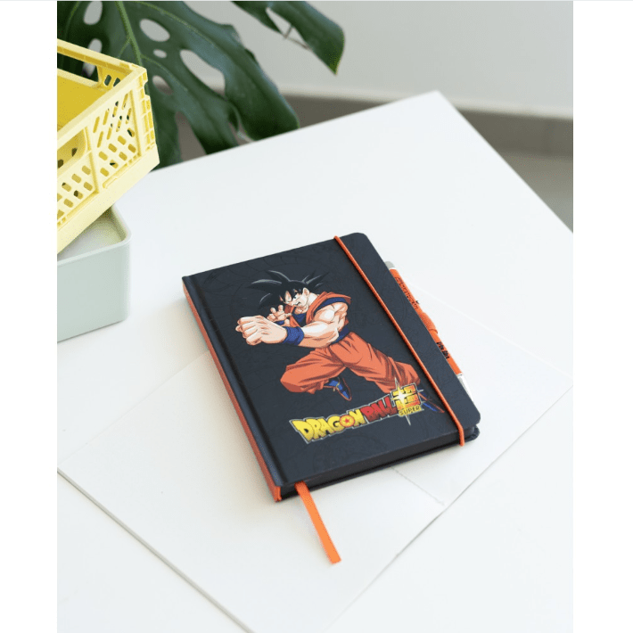 Caderno Premium A5 com Esferográfica Projetora Dragon Ball Super Goku - Papelaria Encantada