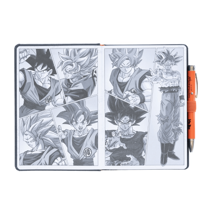Caderno Premium A5 com Esferográfica Projetora Dragon Ball Super Goku - Papelaria Encantada