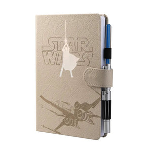 Caderno Premium A5 com esferografica sabre de luz Luke Skywalker - Star Wars - Papelaria Encantada