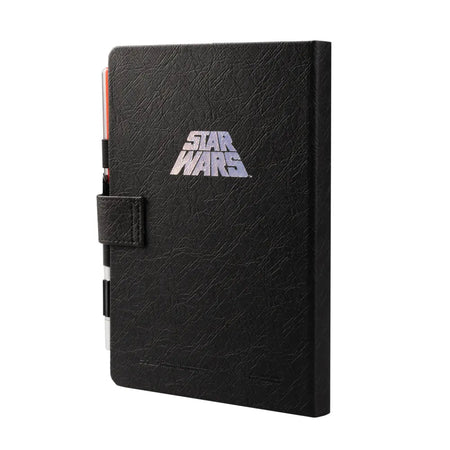 Caderno Premium A5 com sabre de luz Darth Vader - Star Wars - Papelaria Encantada