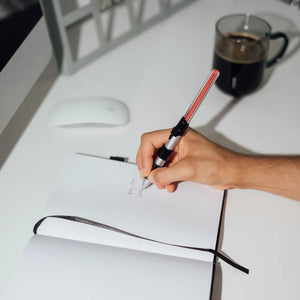 Caderno Premium A5 com sabre de luz Darth Vader - Star Wars - Papelaria Encantada