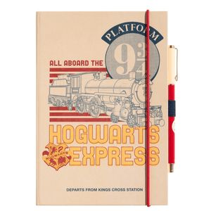 Caderno premium A5 Harry Potter plataforma 9 3/4 - Papelaria Encantada