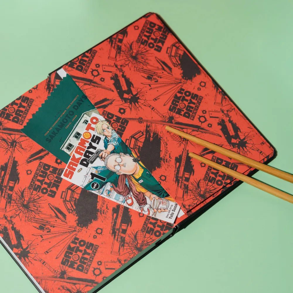 Caderno premium A5 Sakamoto Days - Papelaria Encantada