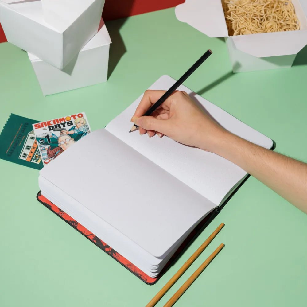 Caderno premium A5 Sakamoto Days - Papelaria Encantada