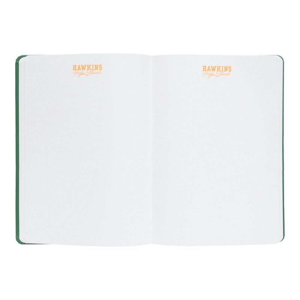 Caderno premium A5 Stranger Things Hawkins - Papelaria Encantada
