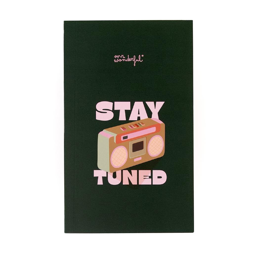 Caderno - Stay tuned - Mr. Wonderful - Papelaria Encantada