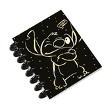 Caderno Stitch B5 Preto - Papelaria Encantada