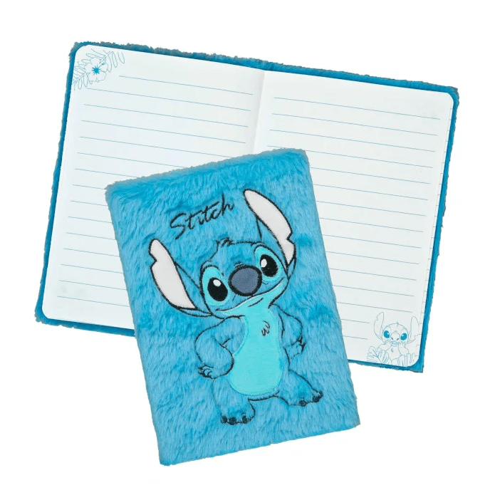 Caderno Stitch C/ Pelinho - Papelaria Encantada
