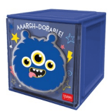 Caixa arrumação de mesa empilhável Monstro Legami - Papelaria Encantada