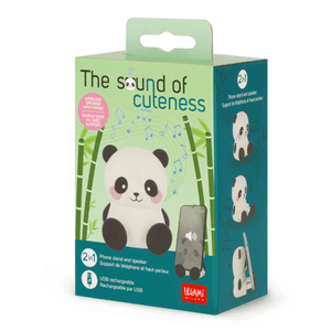 Caixa de som sem fio com suporte - O som da fofura - Panda Legami - Papelaria Encantada