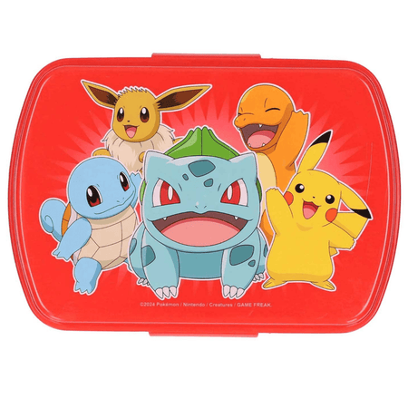 Caixa lanche Pokemon 1 compartimento - Papelaria Encantada